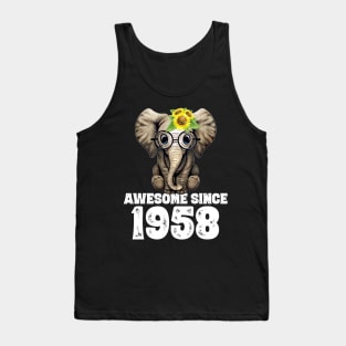 Awesome since 1958 62 Years Old Bday Gift 62th Birthday Tank Top